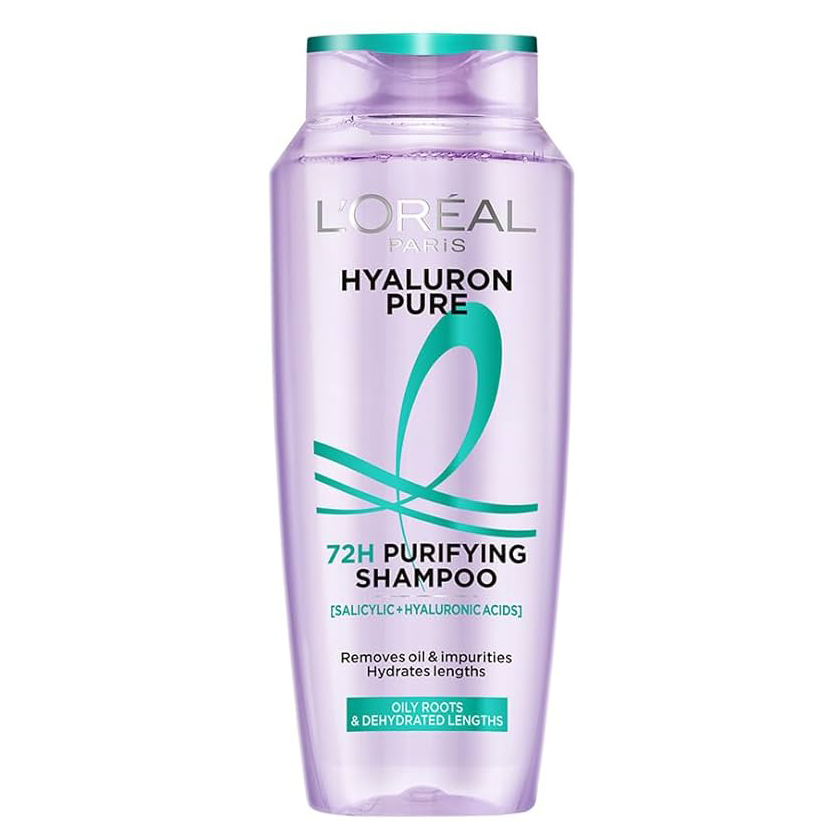 شامپو لورآل Loreal موهای چرب مدل Hydra Hyaluronic Pure