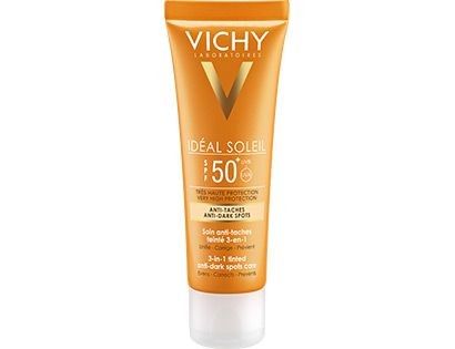 ضد آفتاب ویشی ۳ در ۱ SPF50+ مدل Capital Soleil UV-Age Daily | ضدلک و محافظت‌کننده UVA/UVB